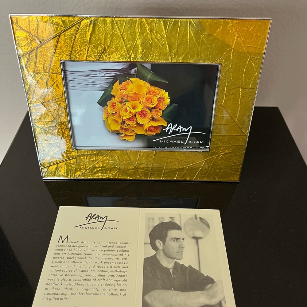 Michael Aram Forest Leaf 4x6 Frame.